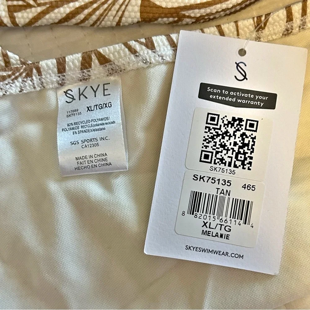 Skye Swimwear Jayme‎ Top and Melanie Bottom - BIOMES Two Piece Bikini Set XL NEW